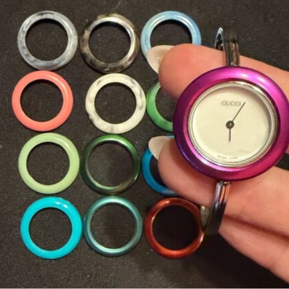 Gucci Women's Watch with Interchangeable Color Bezels